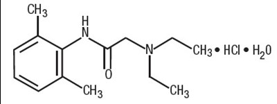 Lidocaine 2% (Structural Formula)